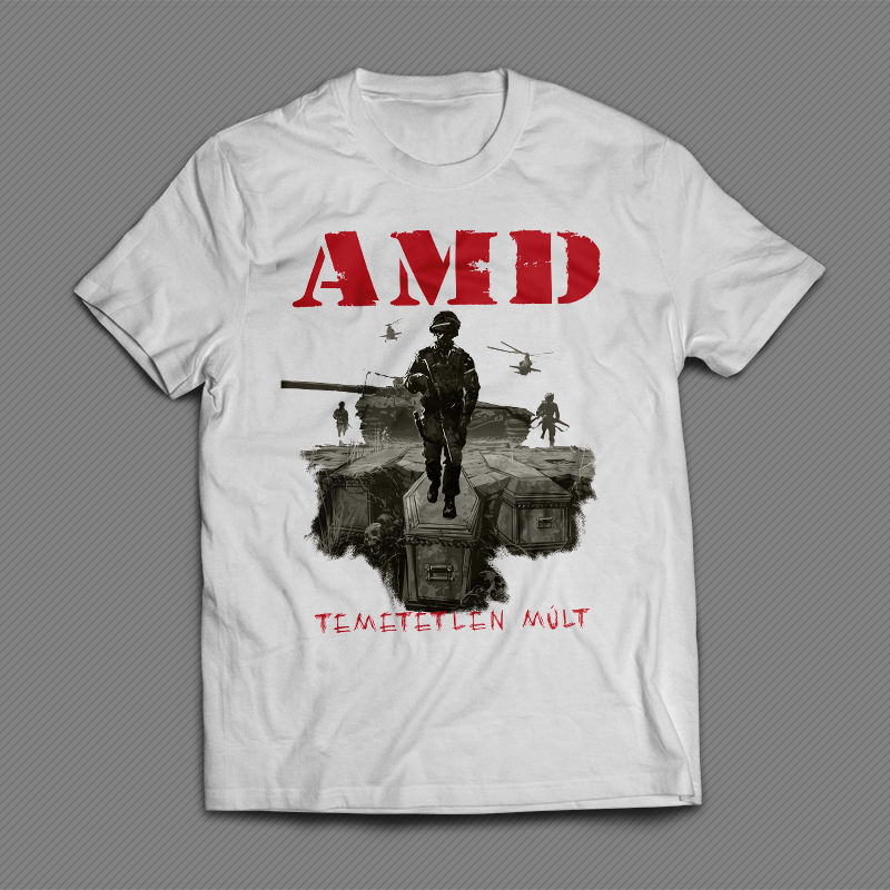 AMD: Temetetlen múlt Férfi póló (fehér)