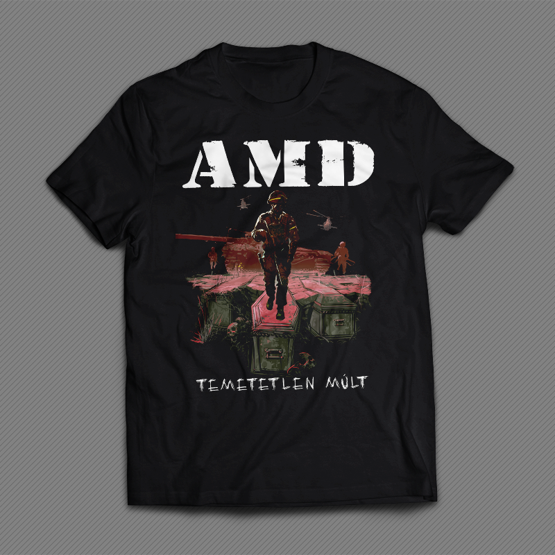 AMD: Temetetlen múlt Férfi póló (fekete)
